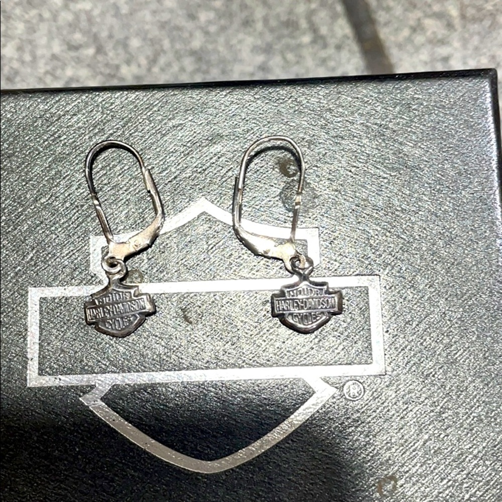 Sterling silver Harley-Davison Earrings